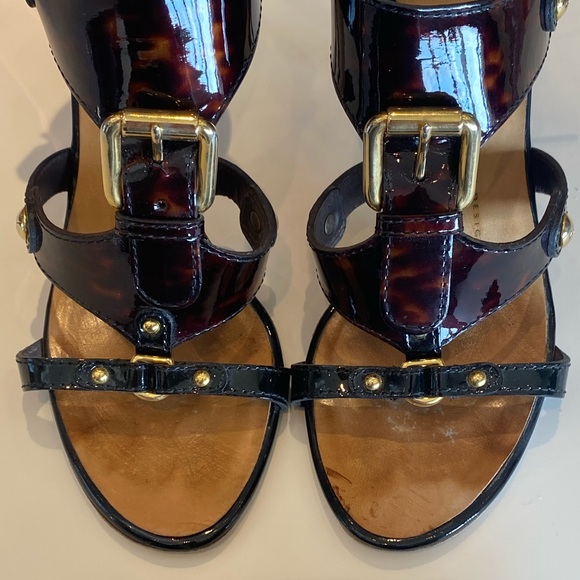 Giuseppe Zanotti Black and Gold Heels - Picture 2 of 11